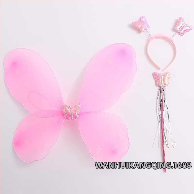 Bērnu eņģeļu spārni uz muguras – Tauriņa spārni uzstāšanās un princeses tēla veidošanai (Vecums 0–3 gadi; Materiāls: Cits; 3C: Elektriska rotaļlieta zem 14 gadiem)