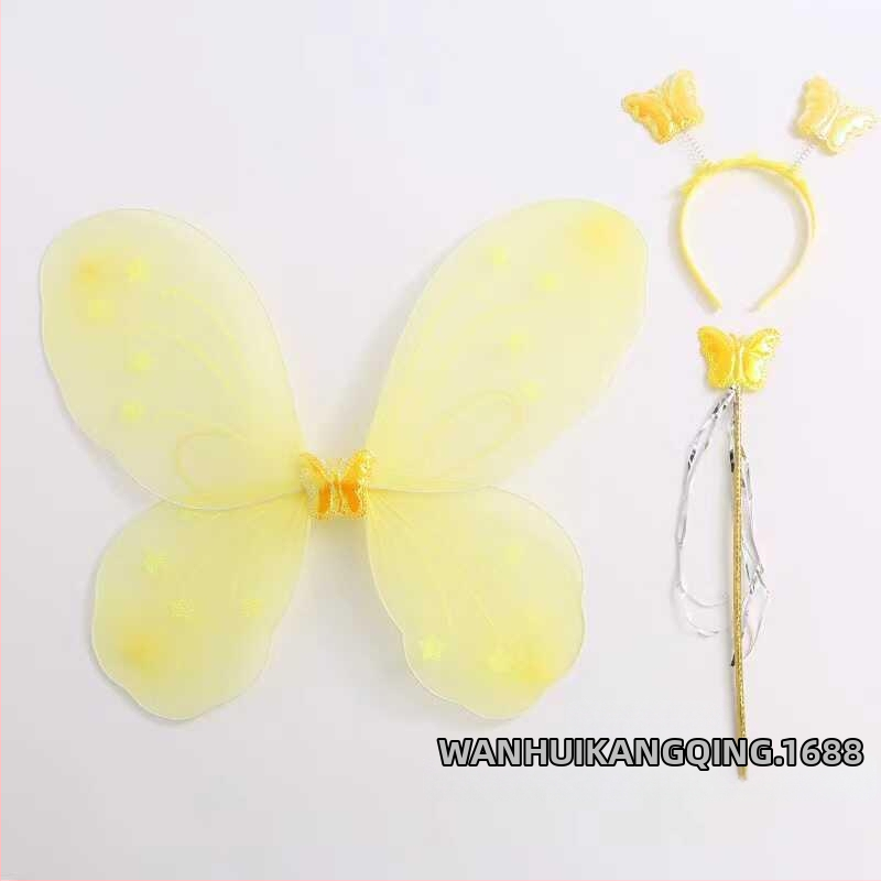 Bērnu eņģeļu spārni uz muguras – Tauriņa spārni uzstāšanās un princeses tēla veidošanai (Vecums 0–3 gadi; Materiāls: Cits; 3C: Elektriska rotaļlieta zem 14 gadiem)