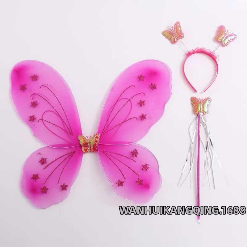 Bērnu eņģeļu spārni uz muguras – Tauriņa spārni uzstāšanās un princeses tēla veidošanai (Vecums 0–3 gadi; Materiāls: Cits; 3C: Elektriska rotaļlieta zem 14 gadiem)