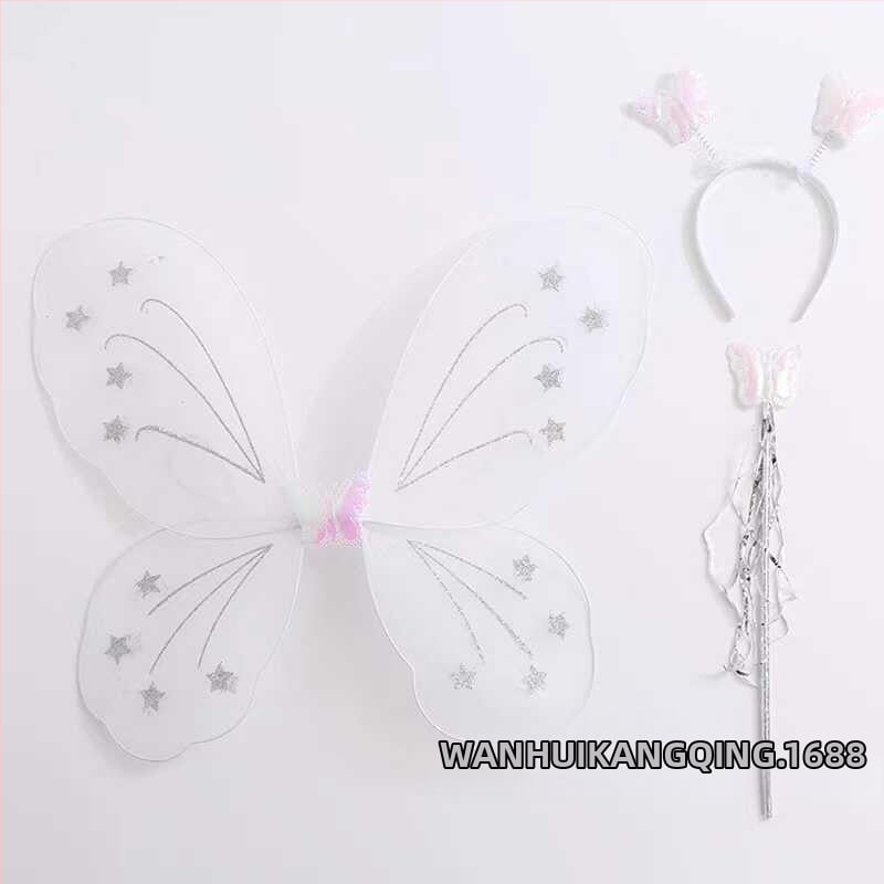 Bērnu eņģeļu spārni uz muguras – Tauriņa spārni uzstāšanās un princeses tēla veidošanai (Vecums 0–3 gadi; Materiāls: Cits; 3C: Elektriska rotaļlieta zem 14 gadiem)