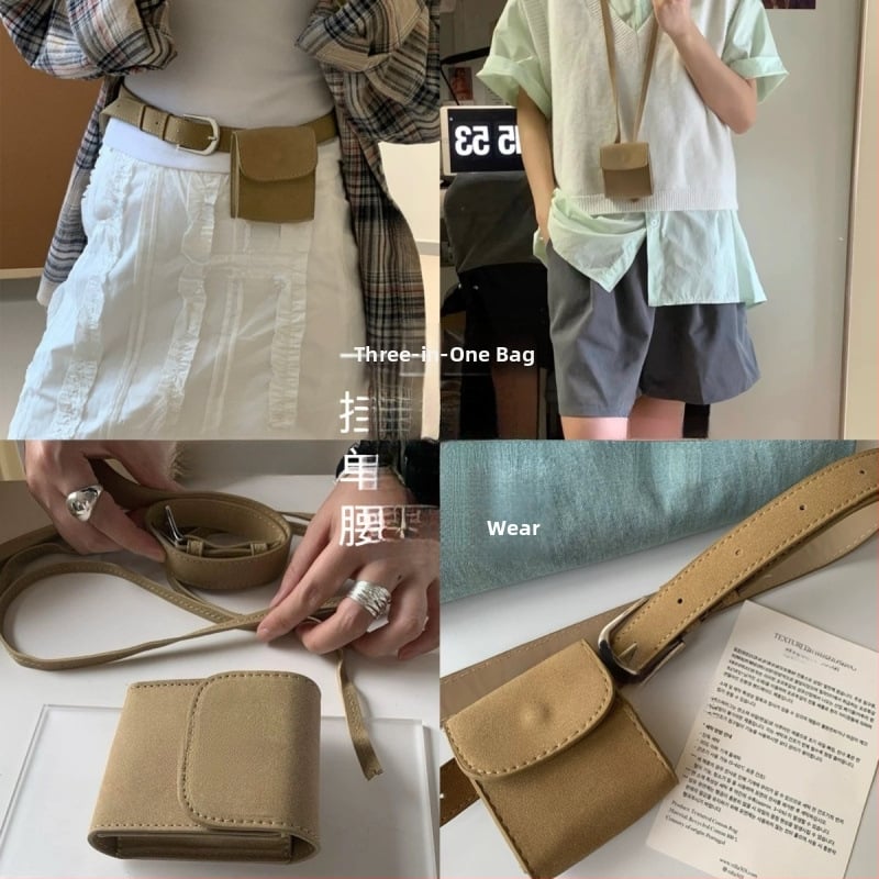 Jostas soma ar crossbody dizainu, PU materiāls, sprādze ar pīnu, korejiešu stilā, vasarai