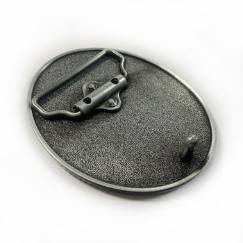 Siksnas sprādze, cinka sakausējums, rietumu kauboju stil, gun-black pārklājums, pielāgojama