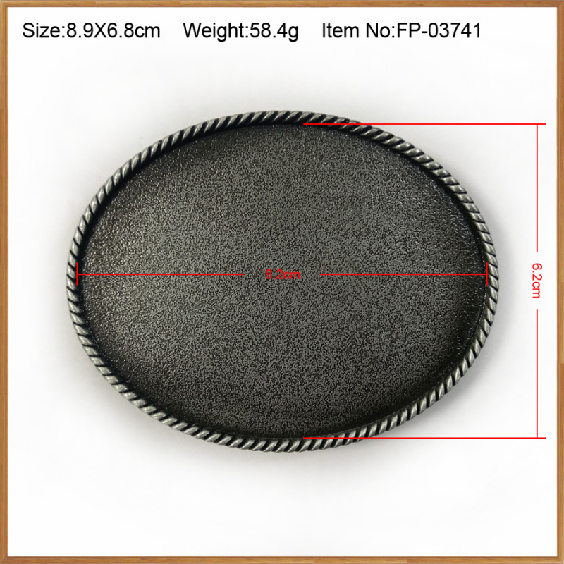 Siksnas sprādze, cinka sakausējums, rietumu kauboju stil, gun-black pārklājums, pielāgojama