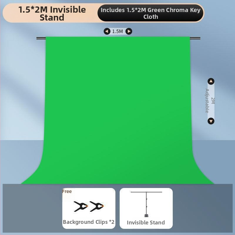 Chromakey auduma fona statīvs ar pārnēsājamu konstrukciju, uzlabots dizains