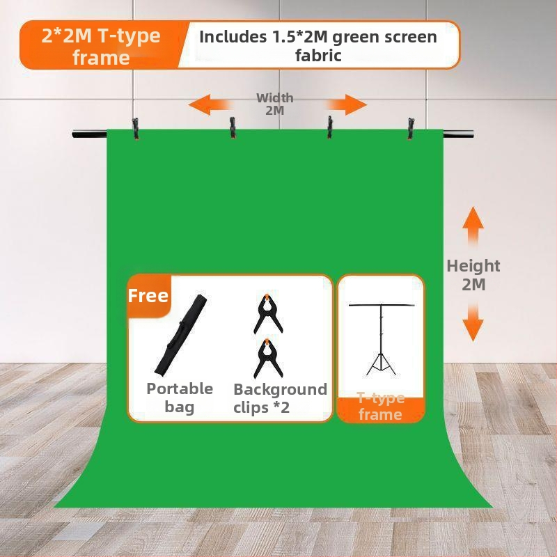 Chromakey auduma fona statīvs ar pārnēsājamu konstrukciju, uzlabots dizains