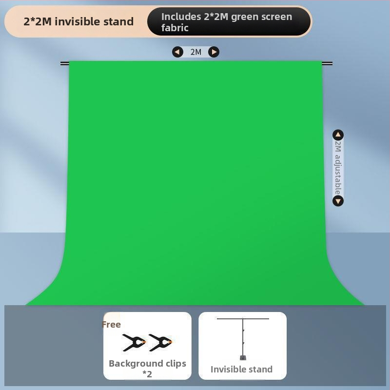 Chromakey auduma fona statīvs ar pārnēsājamu konstrukciju, uzlabots dizains