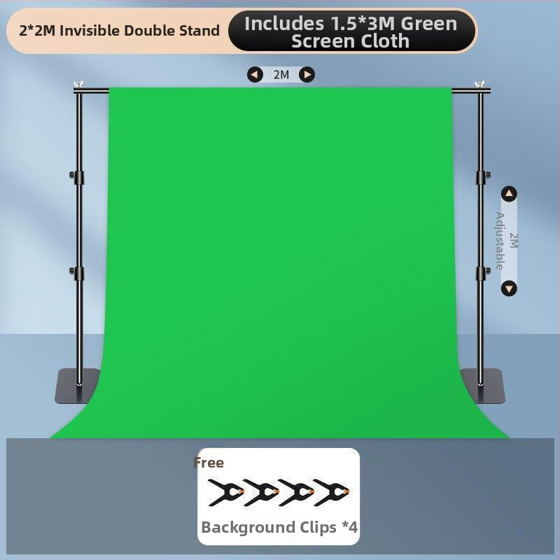 Chromakey auduma fona statīvs ar pārnēsājamu konstrukciju, uzlabots dizains