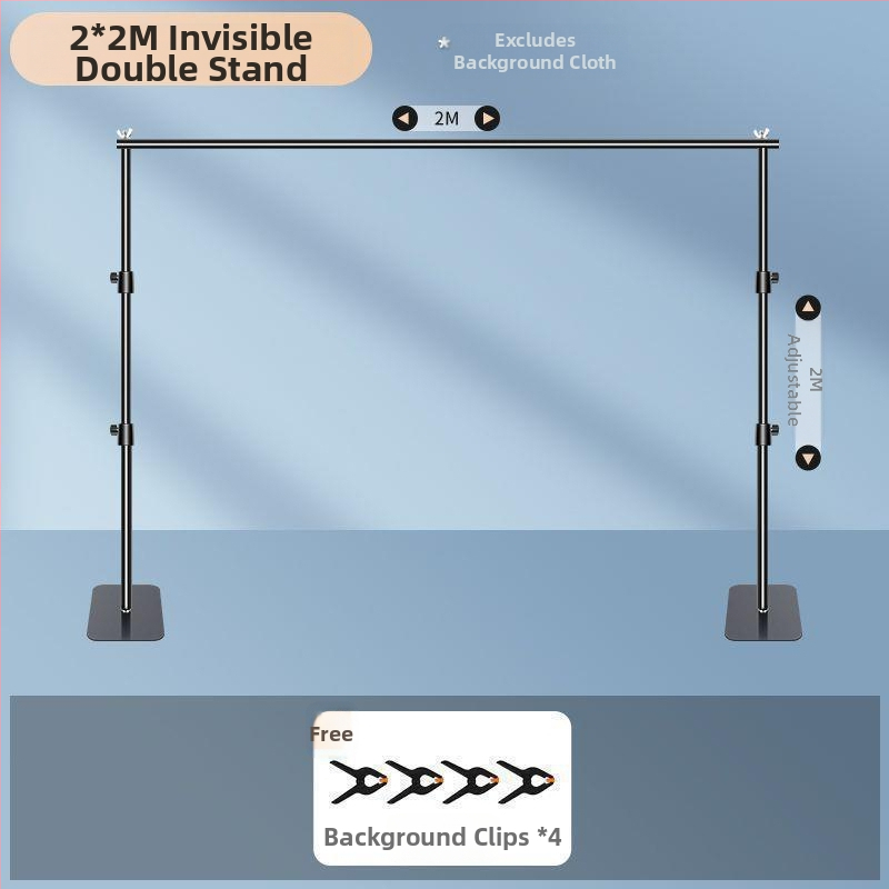 Chromakey auduma fona statīvs ar pārnēsājamu konstrukciju, uzlabots dizains
