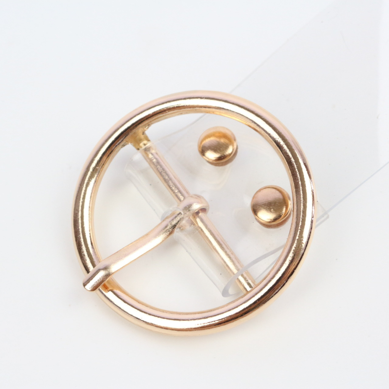 Ženski pojas – prozirni plastični pojas s geometrijskim uzorkom, kopča od legure, kopčanje iglom