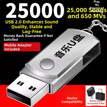 Drive USB pentru mașină MP3 — Model 411, capacitate 128 milioane, redare MP3