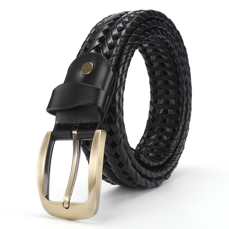 Muški kožni kaiš God Cow, dvostruka koža, spona od legure s pin mehanizmom, tanak profil (<2 cm)