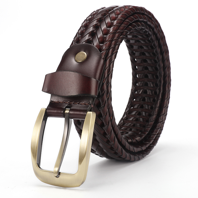 Muški kožni kaiš God Cow, dvostruka koža, spona od legure s pin mehanizmom, tanak profil (<2 cm)