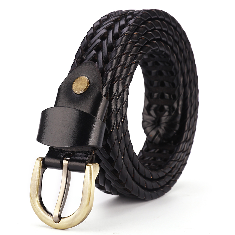 Muški kožni kaiš God Cow, dvostruka koža, spona od legure s pin mehanizmom, tanak profil (<2 cm)