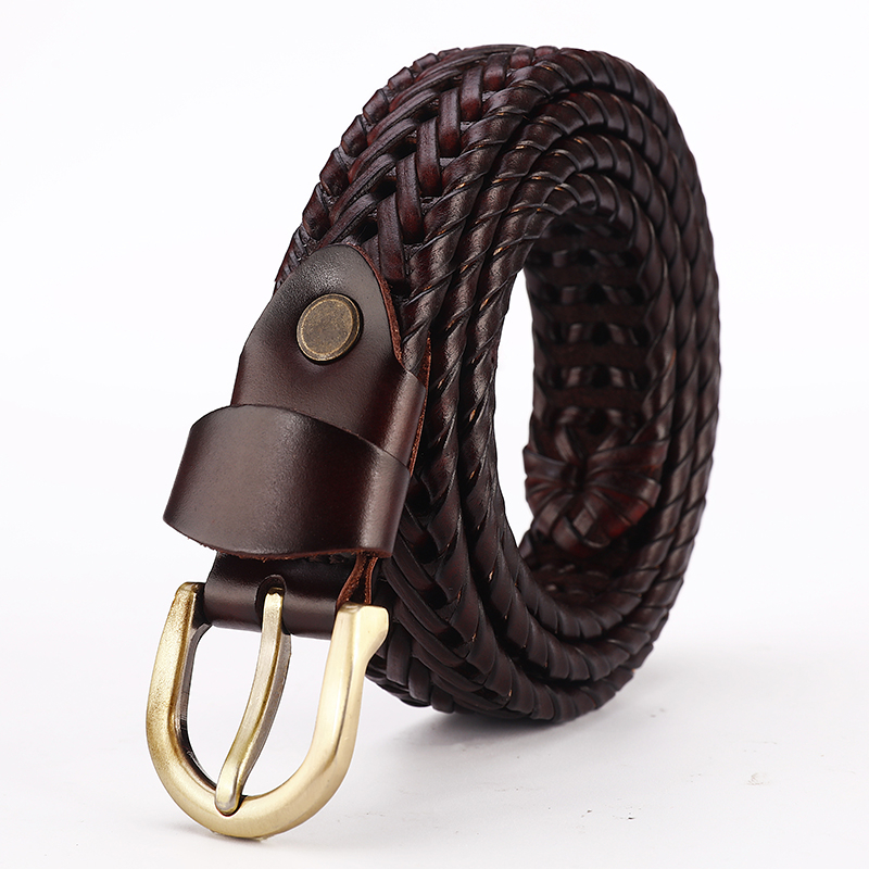 Muški kožni kaiš God Cow, dvostruka koža, spona od legure s pin mehanizmom, tanak profil (<2 cm)