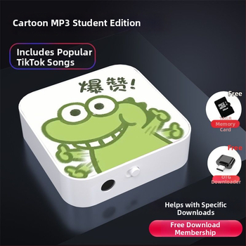 Bluetooth MP3-mängija õpilastele — 128MB salvestusruum; auto toide; kaasas kõrvaklapid, OTG ja mälukaart