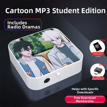 Bluetooth MP3-mängija õpilastele — 128MB salvestusruum; auto toide; kaasas kõrvaklapid, OTG ja mälukaart