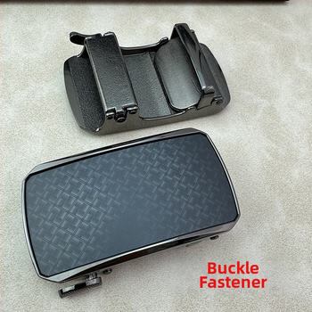 Cataramă automată pentru curea din aliaj de zinc, formă pătrată, pentru bărbați, model cu litere, stil business, lansare primăvara 2025