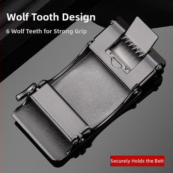 Férfi öv ötvözetből készült automata csattal, négyzet alakú csattal, üzleti stílus, testreszabható