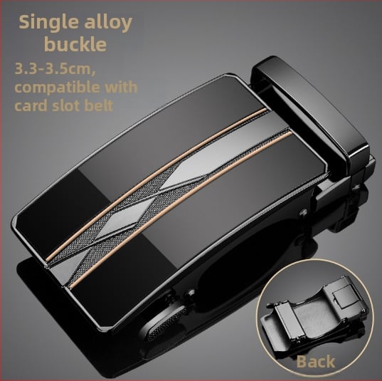 Férfi öv ötvözetből készült automata csattal, négyzet alakú csattal, üzleti stílus, testreszabható