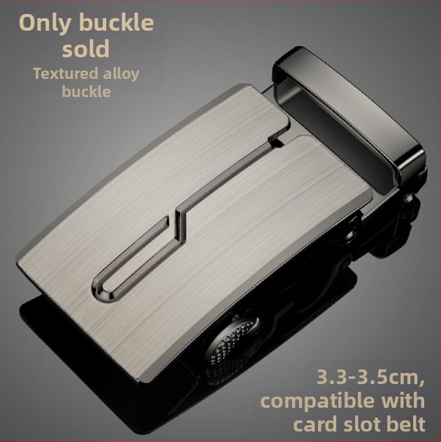 Férfi öv ötvözetből készült automata csattal, négyzet alakú csattal, üzleti stílus, testreszabható