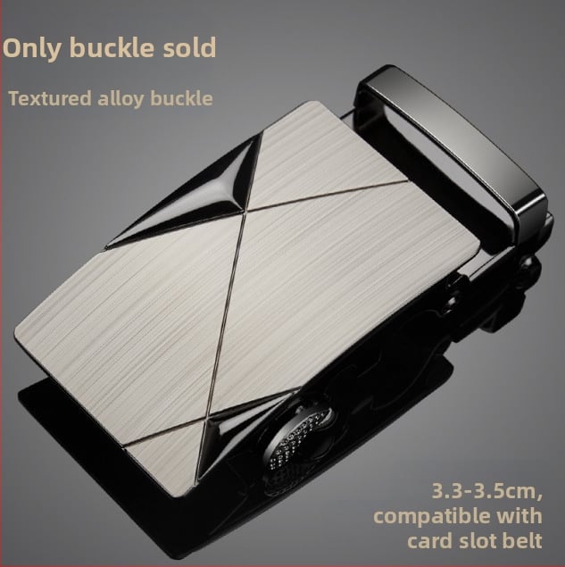 Férfi öv ötvözetből készült automata csattal, négyzet alakú csattal, üzleti stílus, testreszabható