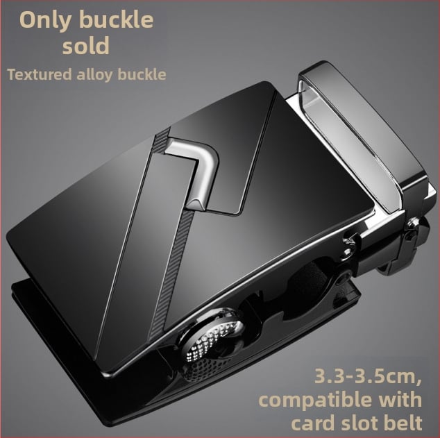 Férfi öv ötvözetből készült automata csattal, négyzet alakú csattal, üzleti stílus, testreszabható