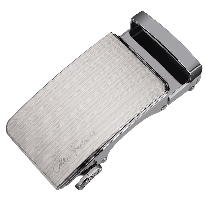 Curea pentru bărbați din aliaj cu cataramă automată, cataramă pătrată, stil business, personalizare disponibilă