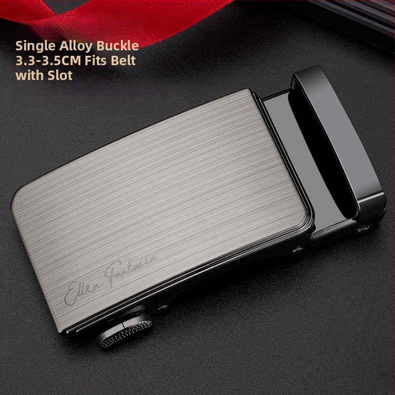 Férfi öv ötvözetből készült automata csattal, négyzet alakú csattal, üzleti stílus, testreszabható