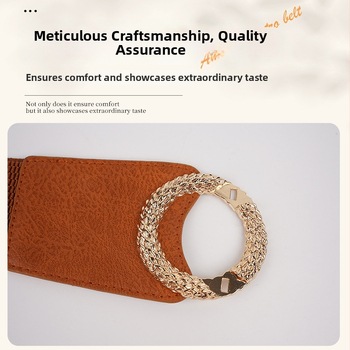 Elastne lai vöö kleitidele – PU nahk, unisex, 80–100 cm, mitmekülgne stiil