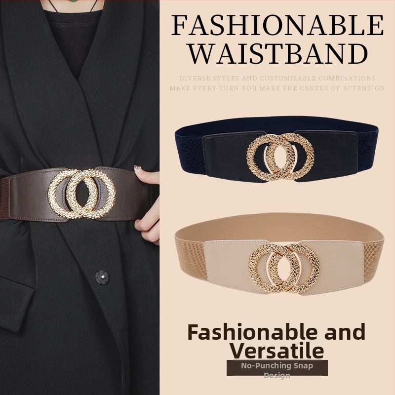 Elastne lai vöö kleitidele – PU nahk, unisex, 80–100 cm, mitmekülgne stiil