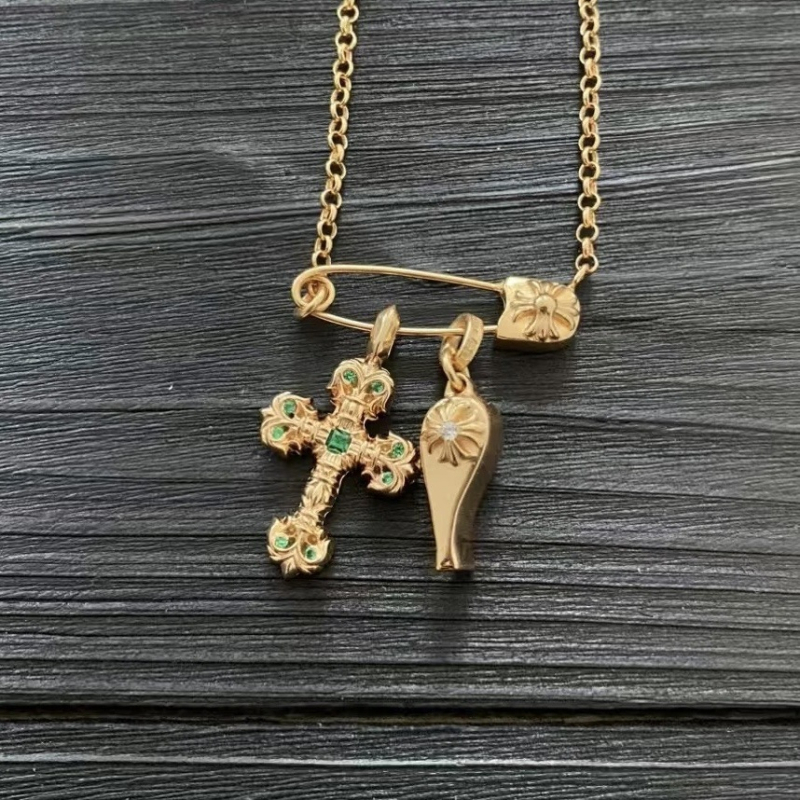 Unisex ogrlica od srebra S925 sa plamenim križem, privjesak od cukrovom kockom sa osmijehom, regularni lanac, geometrijski dizajn, tamni stil