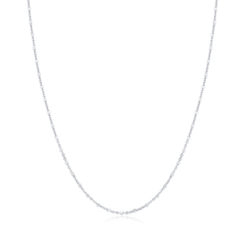 Ogrlica od 925 srebra, bez privjeska, lanac zmijskog tipa, geometrijski oblik, INS stil