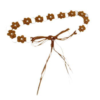 Bohemiškas megztos juosmens grandinės moterims, retro etninio stiliaus diržas su sijono dekoru (Medžiaga: PU oda; sagtis: lydinys; Užsegimas: mazgas; Plotis: plonas (<2 cm); Karoliukų siuvimas)