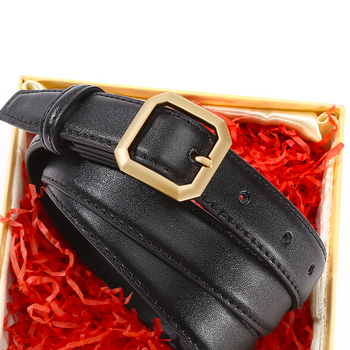 Moterų plona odinė juosta suknelėms ir džinsams, dviejų sluoksnių jautienos oda, lydinio sagtis, smeigės užsegimas, plotis 2–4 cm