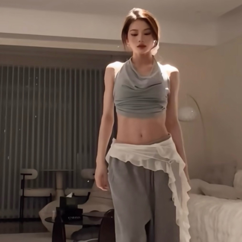 Vidukļa ķēde džeza dejām ar pūdelēm un viļņotu malu (Materiāls: Audums • Unisex • Pieaugušie • Visas sezonas • Izlaidums: 2024 rudens)