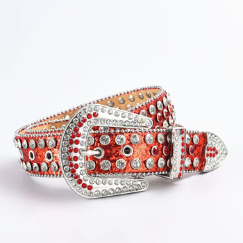 Kõrgekvaliteediline PU naistevöö, sulamist bucklega, adatu tüüpi kinnitusega, kaunistatud helmeste ja rhinestones'iga; stiilne igapäevane kasutus