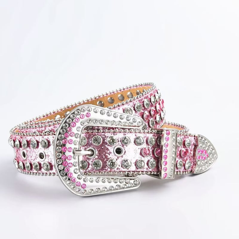 Kõrgekvaliteediline PU naistevöö, sulamist bucklega, adatu tüüpi kinnitusega, kaunistatud helmeste ja rhinestones'iga; stiilne igapäevane kasutus