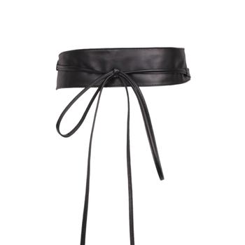 Kunstnahkrihm koos nööbi ja lipsuga dekoratiivne vöö, mitmekülgne välivarustuse aksessuaar