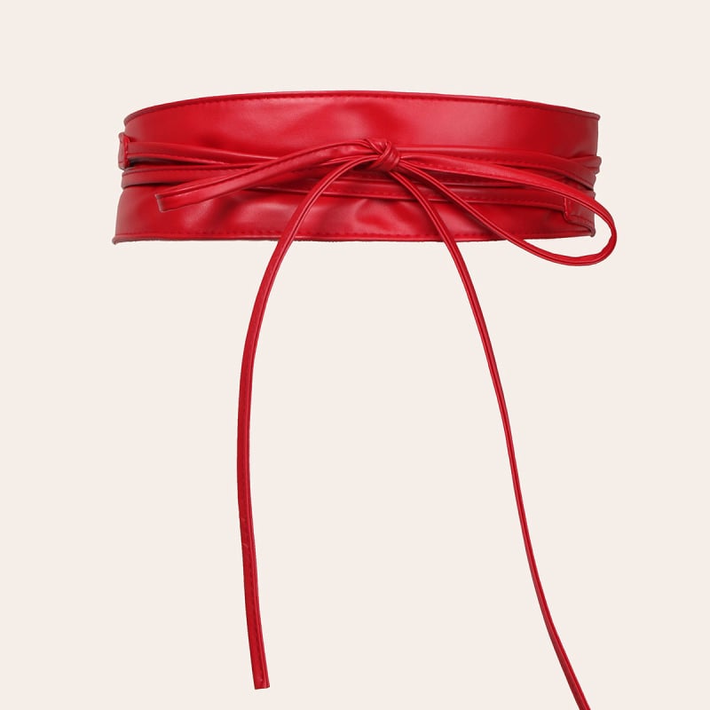 Kunstnahkrihm koos nööbi ja lipsuga dekoratiivne vöö, mitmekülgne välivarustuse aksessuaar