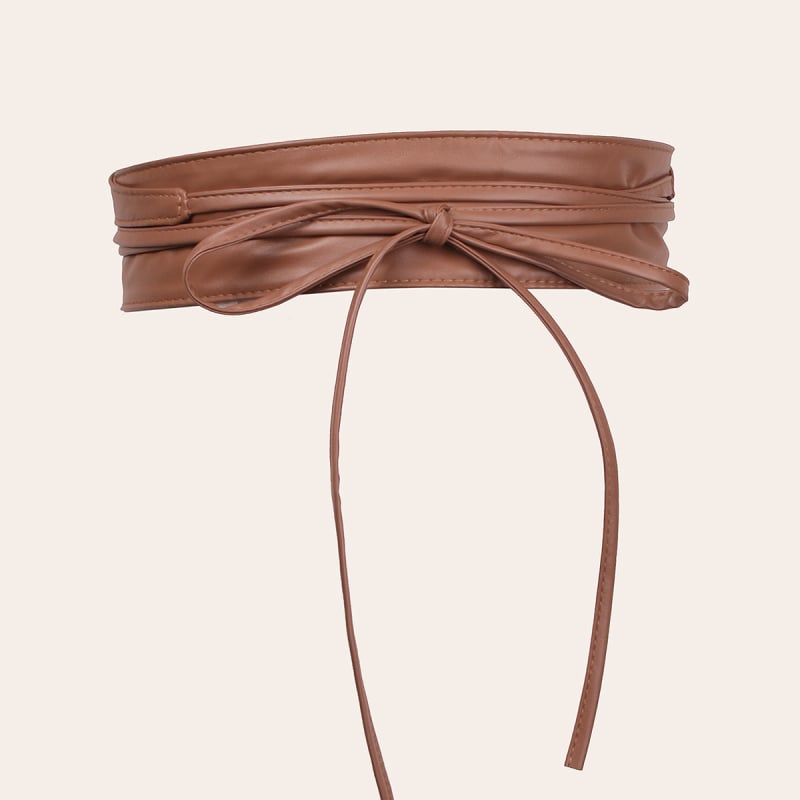 Kunstnahkrihm koos nööbi ja lipsuga dekoratiivne vöö, mitmekülgne välivarustuse aksessuaar