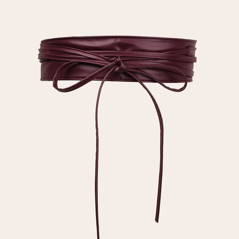 Kunstnahkrihm koos nööbi ja lipsuga dekoratiivne vöö, mitmekülgne välivarustuse aksessuaar