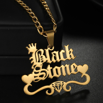 Nerūsējošā tērauda vārda kaklasa, 18K zelta pārklājums, pielāgojams angļu burta kulons, noņemams, O formas ķēde, 20 g