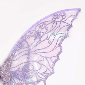 Aripi de înger pentru costum – material textil, construcție semi-manuală și semi-mecanică, pliabile pentru spate