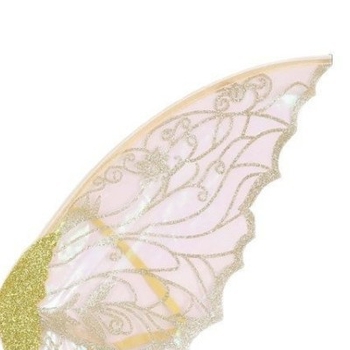 Aripi de înger pentru costum – material textil, construcție semi-manuală și semi-mecanică, pliabile pentru spate