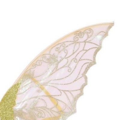 Aripi de înger pentru costum – material textil, construcție semi-manuală și semi-mecanică, pliabile pentru spate