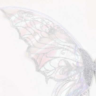 Aripi de înger pentru costum – material textil, construcție semi-manuală și semi-mecanică, pliabile pentru spate