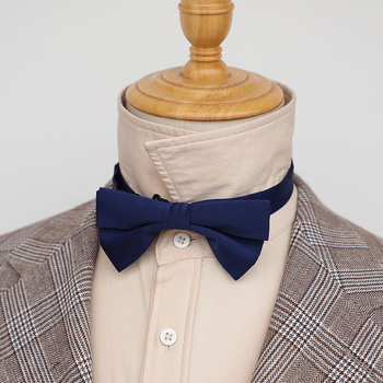 Női gallér virág formájú csokornyakkendő, lapos fejű, poliészter fonal