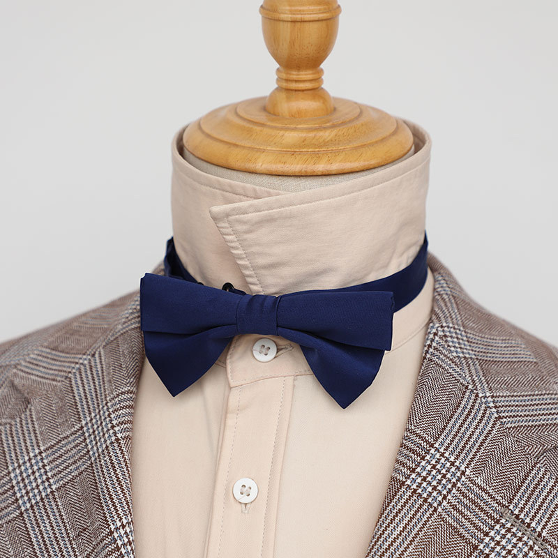 Női gallér virág formájú csokornyakkendő, lapos fejű, poliészter fonal