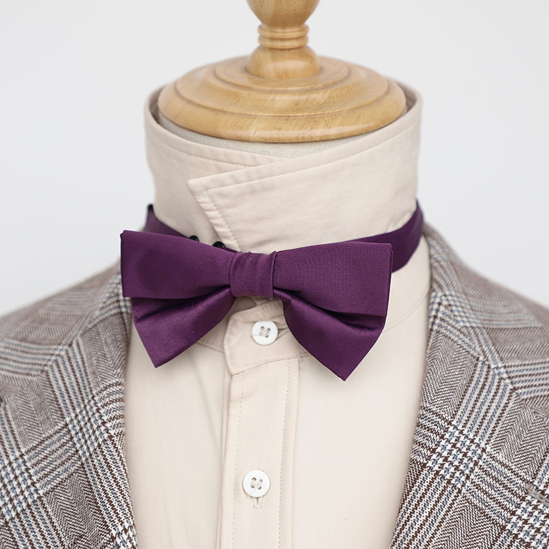 Női gallér virág formájú csokornyakkendő, lapos fejű, poliészter fonal