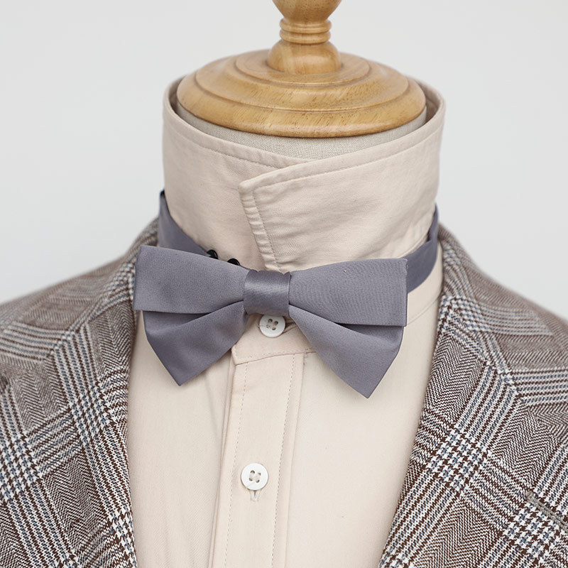 Női gallér virág formájú csokornyakkendő, lapos fejű, poliészter fonal